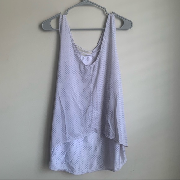 Nike Dr Fit Light Gray high low lightweight tank Top size 2XL - Picture 3 of 6